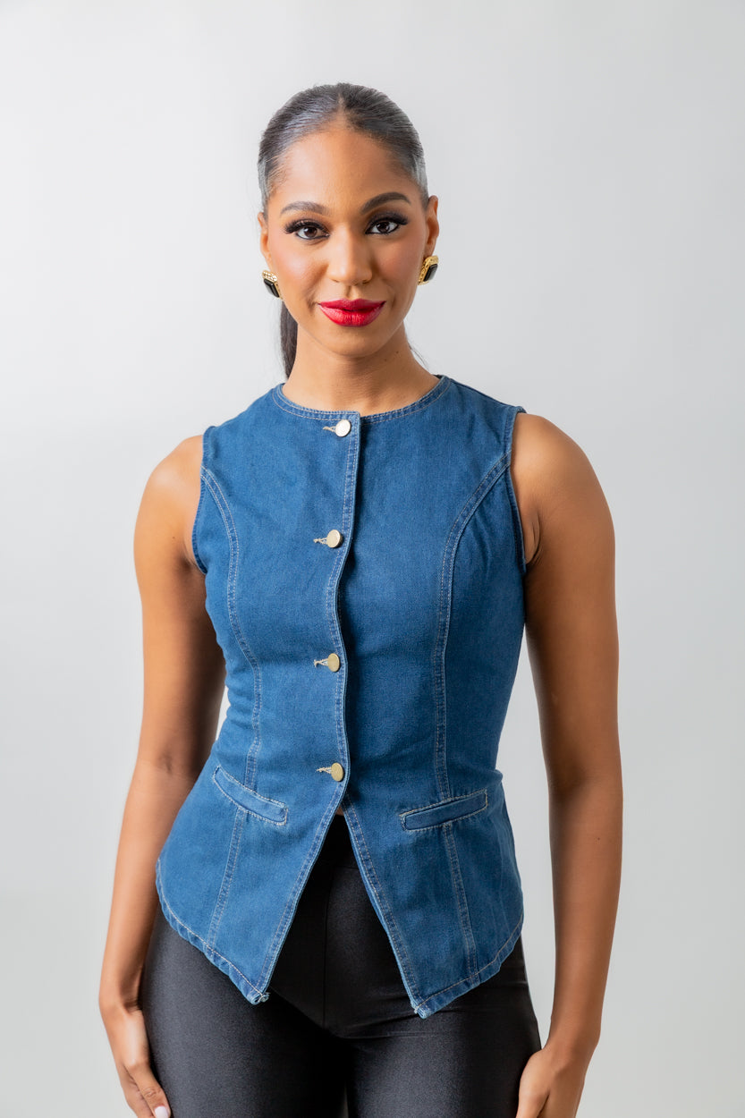 “Effortless” Denim Vest